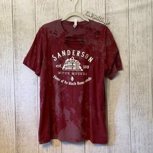 Sanderson Witch Museum Salem Upcycled Destroyed Rocker Cotton Jersey Tee